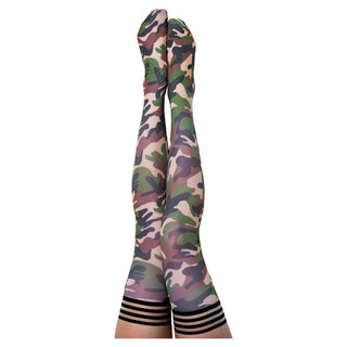 Kixies Alex Camo Thigh Highs A