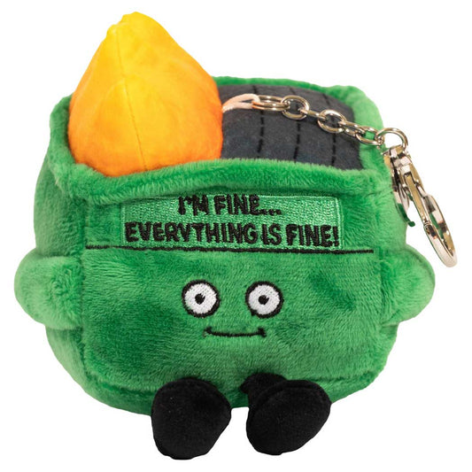 Punchkins Dumpster Fire Plushie Keychain