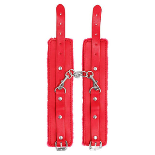 Ouch! Premium Plush Leather Adjustable Wrist Cuffs