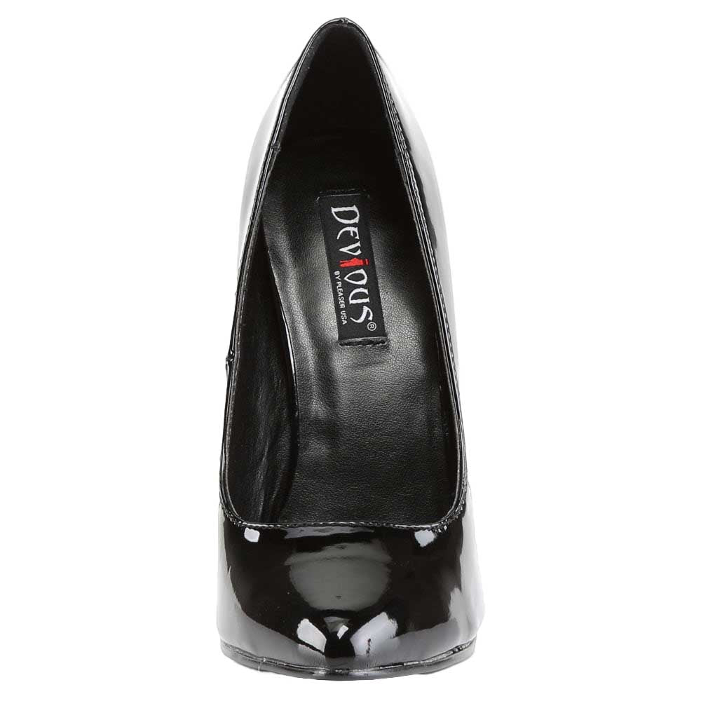 Pleaser Shoes Devious Domina420 Black Patent
