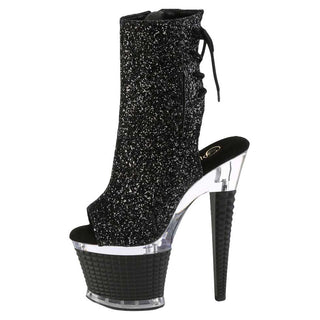 Pleaser Shoes Spectator1018G Black Glitter