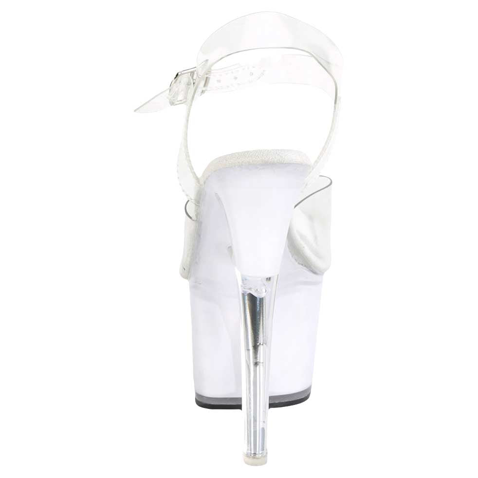 Pleaser Shoes Echolite 708 Platform LED Illuminated Ankle Strap Sandal