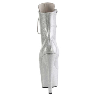Pleaser Shoes Adore1020Gp Silver Glitter Metallic
