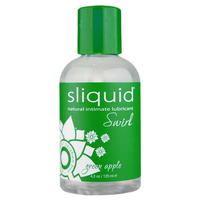 Sliquid Swirl Water Based Lubricant Green Apple 4.2 Oz