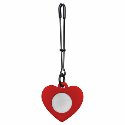 Charmed Silicone Light-Up Heart Tweezer Nipple Clamps