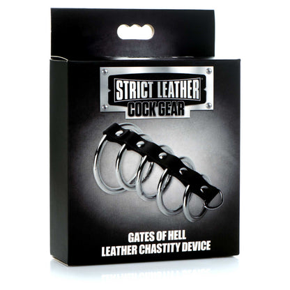 Cock Gear Gates of Hell Chastity Device - Black/Silver