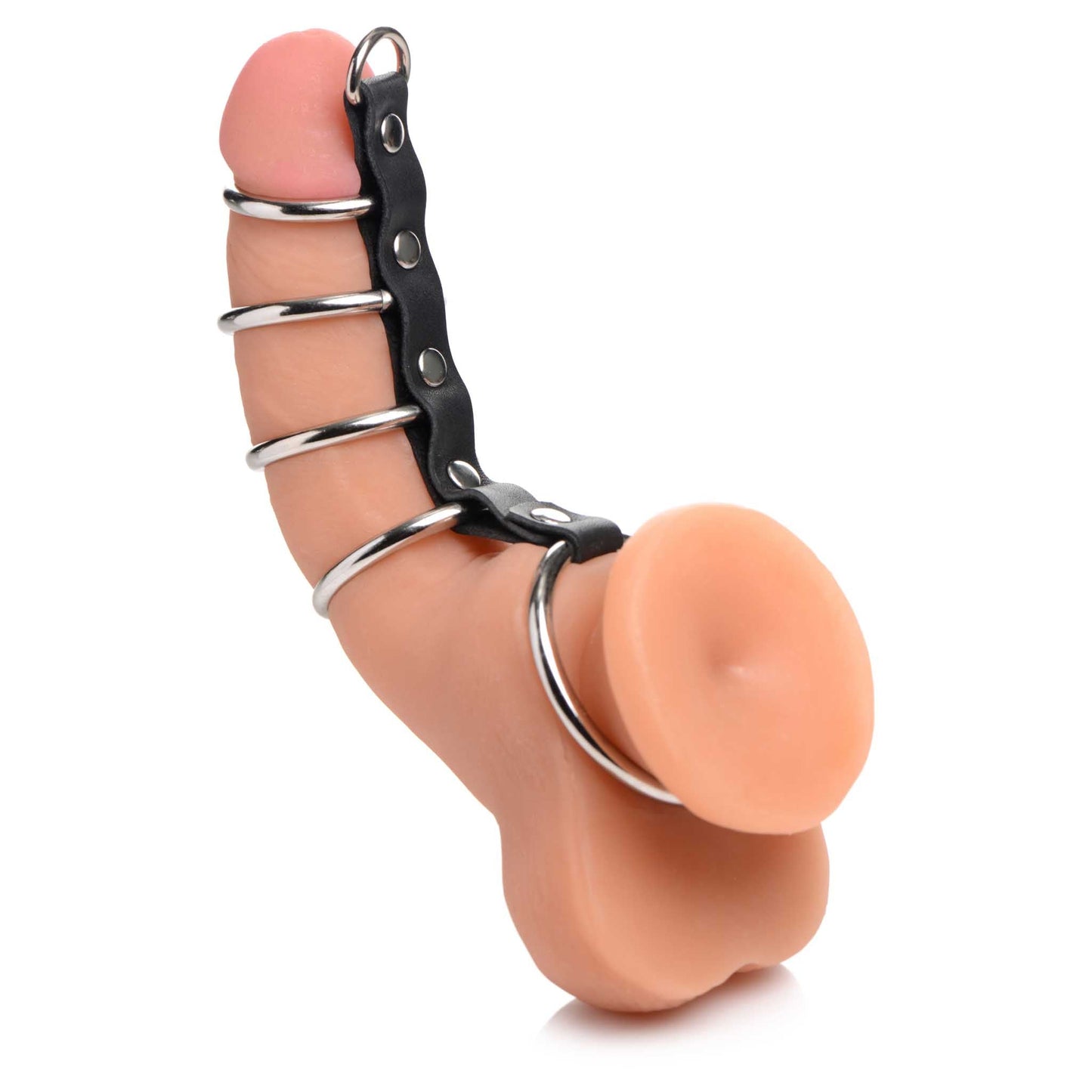 Cock Gear Gates of Hell Chastity Device - Black/Silver