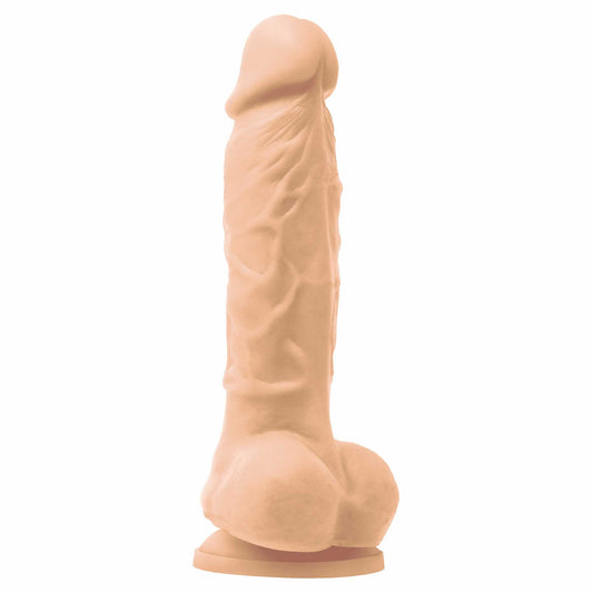 whole view of the ns novelties colours pleasures vibrating 5" dildo 5in nsn-0402-21 white
