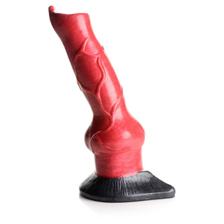 Creature Cocks Hell-Hound Canine Penis Silicone Dildo 7.5in - Red/Black