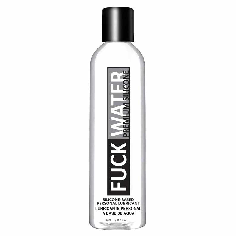 front view of the fuck water premium silicone-based personal lubricant silicone lube 8oz