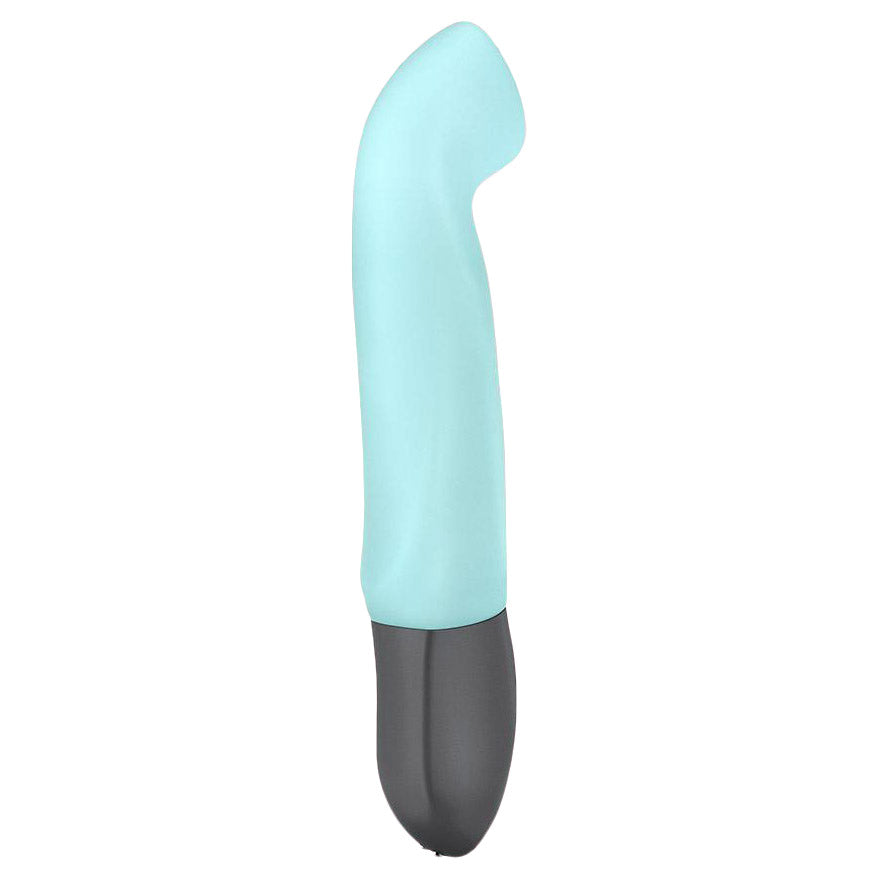 side view of the fun factory stronic g-spot pulsator pool blue