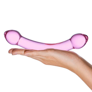 Glas Double Trouble Purple Dildo