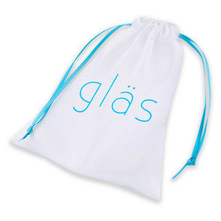 Glas Jewel Anal Plug - Clear/Purple