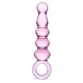 Glas Quintessence Beaded Anal Slider - Pink
