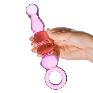 Glas Quintessence Beaded Anal Slider - Pink