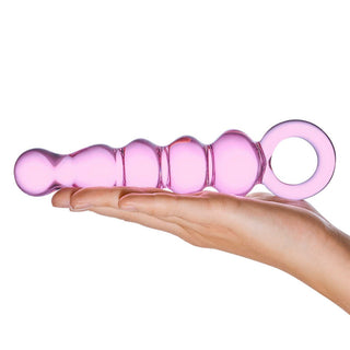 Glas Quintessence Beaded Anal Slider - Pink