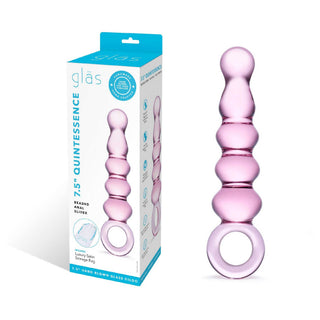 Glas Quintessence Beaded Anal Slider - Pink