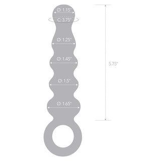 Glas Quintessence Beaded Anal Slider - Pink