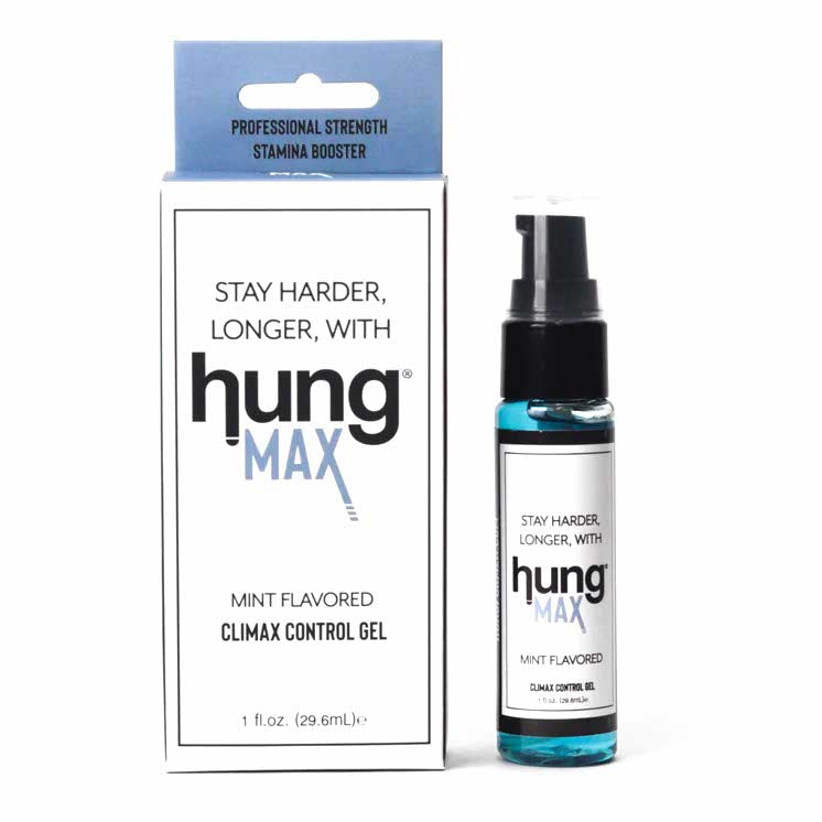 whole view of the hung max climax control gel mint flavored 1oz