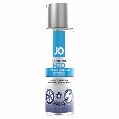 front view of the jo h2o classic personal water-based lubricant cooling 2oz