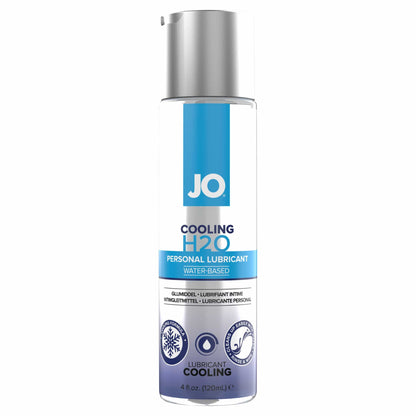 front view of the jo h2o classic personal water-based lubricant cooling 4oz