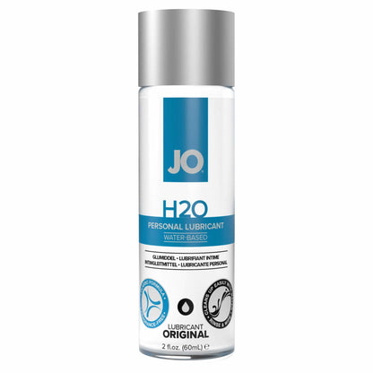 front view of the jo h2o classic personal water-based lubricant original 2oz