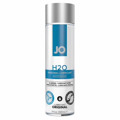 front view of the jo h2o classic personal water-based lubricant original 4oz