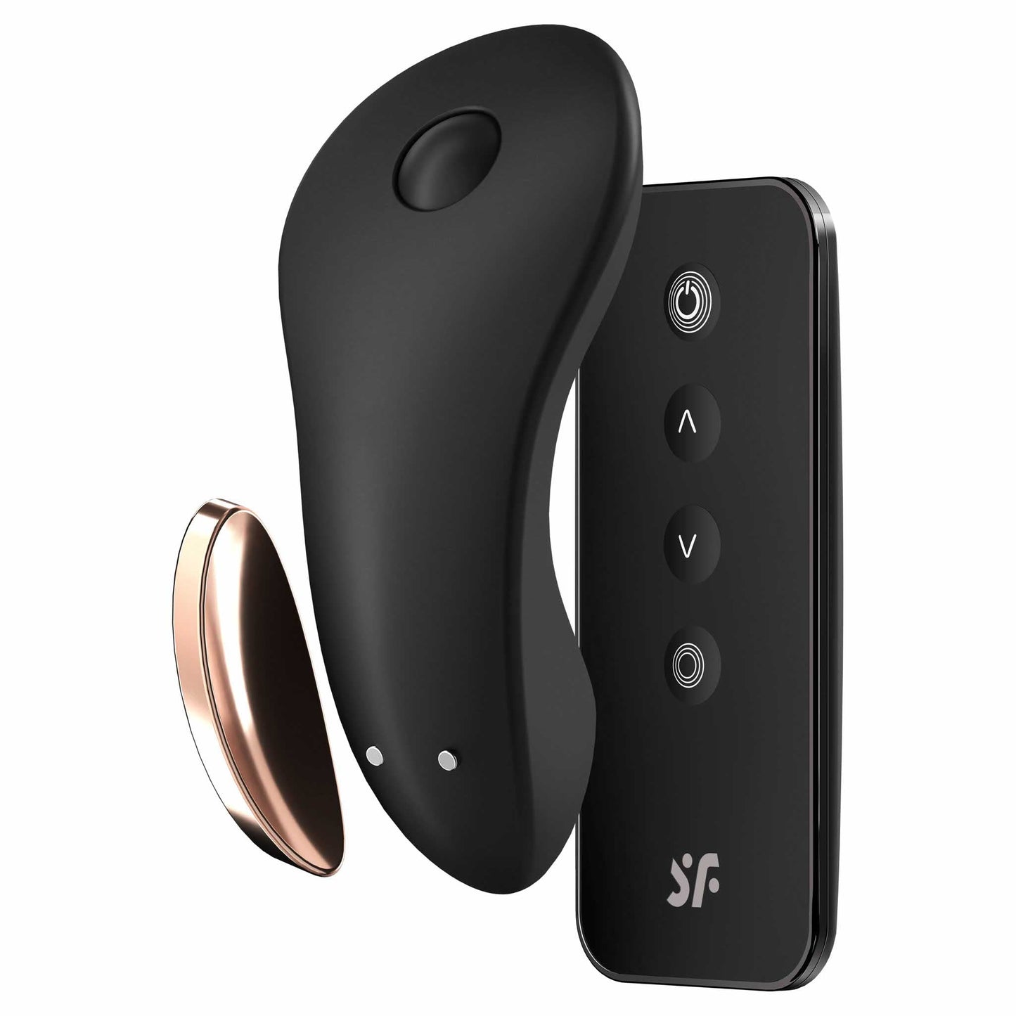whole view of the satisfyer little secret remote control panty vibrator sw10116 black
