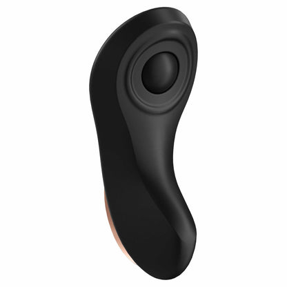 front view of the satisfyer little secret remote control panty vibrator sw10116 black