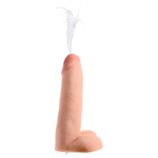 Loadz Dual Density Squirting Dildo - 8in - Vanilla