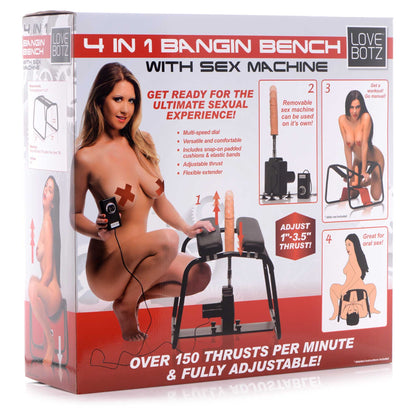 LoveBotz 4-in-1 Bangin Bench with Sex Machine