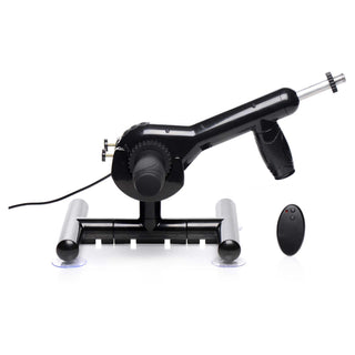 LoveBotz Pro-Bang Plug In Sex Machine with Remote Control - Black