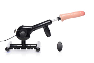 LoveBotz Pro-Bang Plug In Sex Machine with Remote Control - Black