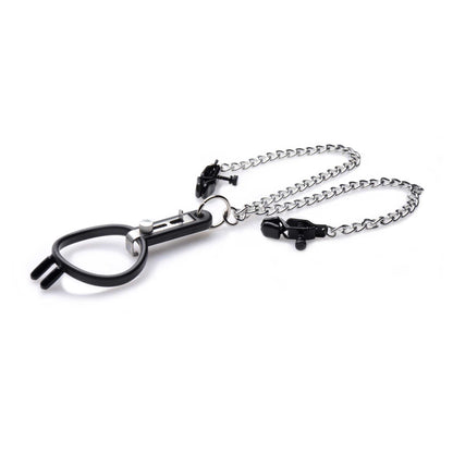 Master Series Degraded Mouth Spreader with Nipple Clamps - Black