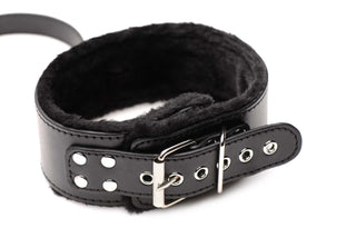 Master Series Hook Up Plush Bondage Set (10 Piece) - Black