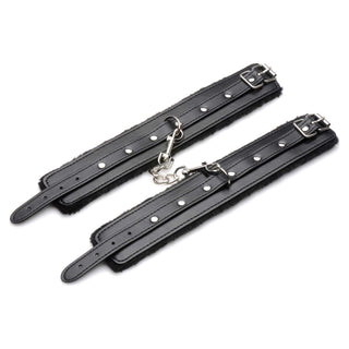 Master Series Hook Up Plush Bondage Set (10 Piece) - Black