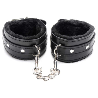 Master Series Hook Up Plush Bondage Set (10 Piece) - Black