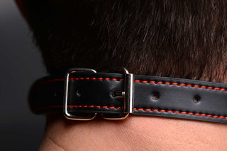Master Series Hound Adjustable Dog Bone Gag - Black
