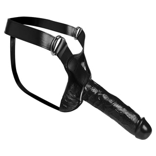 Master Series Infiltrator Hollow Strap-On + 10in Dildo - Black