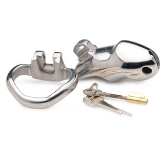Master Series Rikers 24-7 Stainless Steel Locking Chastity Cage