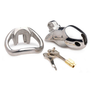 Master Series Rikers 24-7 Stainless Steel Locking Chastity Cage