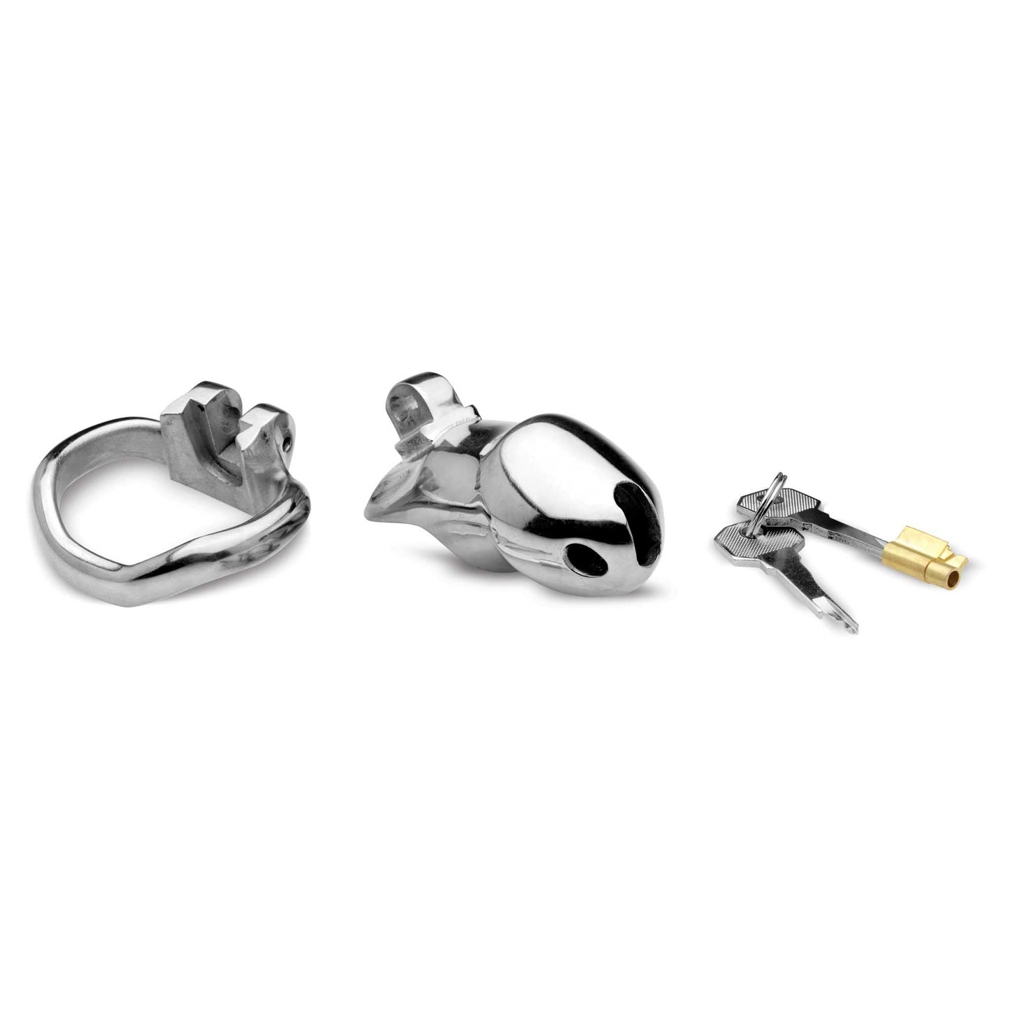 Master Series Rikers 24-7 Stainless Steel Locking Chastity Cage
