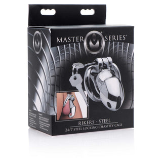 Master Series Rikers 24-7 Stainless Steel Locking Chastity Cage