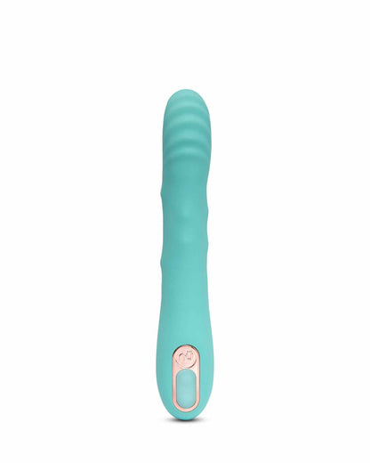 whole view of the nu sensuelle roxii roller motion wand bt-w73ebl electric blue