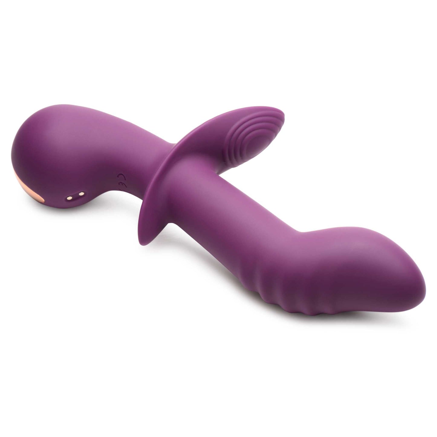 Rumblers 10X G-Spot Silicone Rabbit Vibrator - Purple