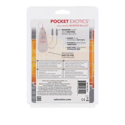 Pocket Exotics® Dual Heated Whisper Bullets