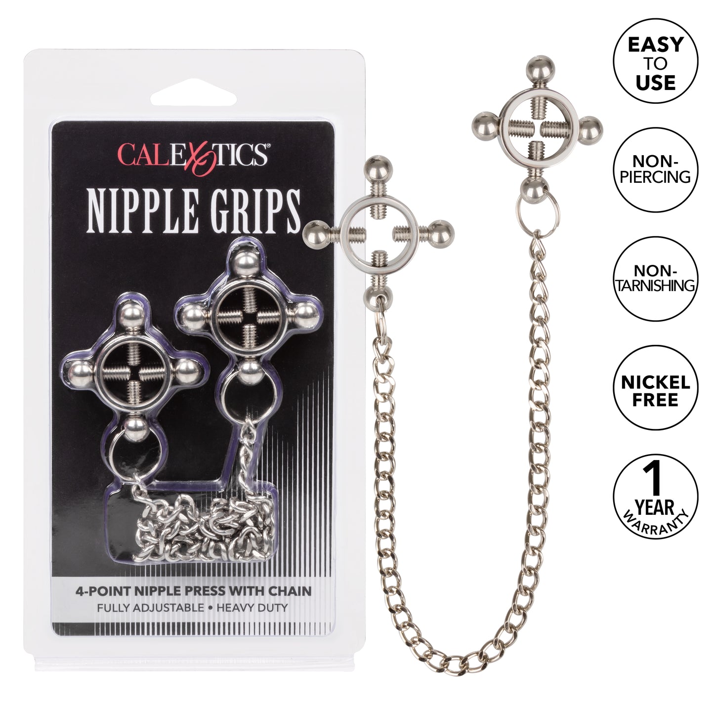 Nipple Grips 4-Point Nipple Press with Chain