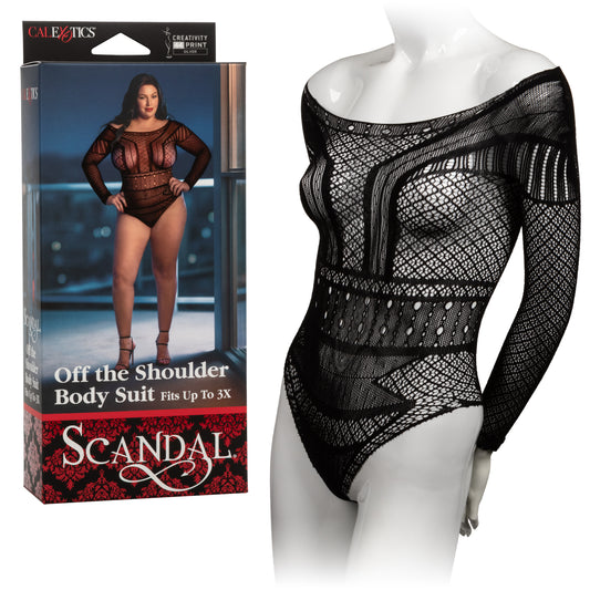 Scandal® Plus Size Off the Shoulder Body Suit