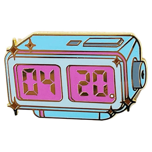 Strike Gently Co 4:20 Clock Pin (Gold Variant)