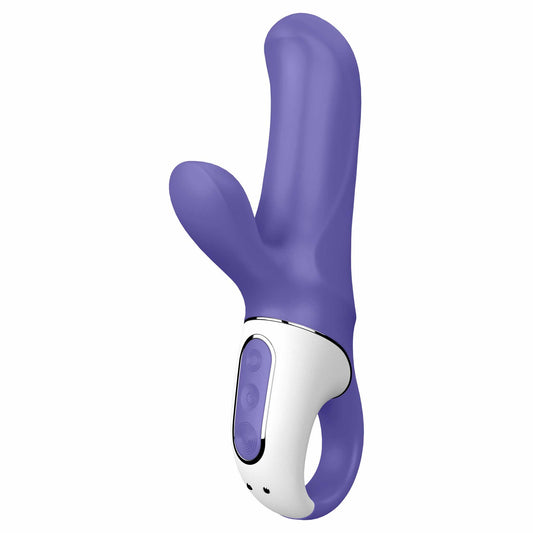 whole view of the satisfyer magic bunny vibrator eis028 purple